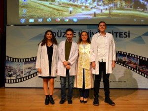 200 doktor adayı önlük giyecek