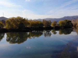 Kızılırmak’ı saran ağaçlar görsel şölen sunuyor