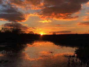 Kars’ta kartpostallık gün batımı