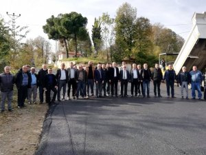 Kızılca - Çayırlı grup yolu asfaltlanıyor