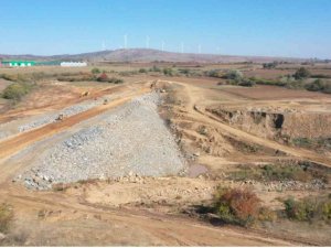 Edirne Lalapaşa Doğanköy Barajı ve sulamasında çalışmalar aralıksız devam ediyor