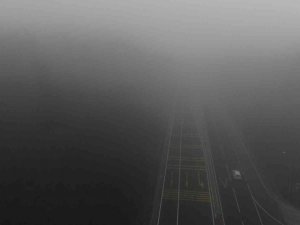 Sisle kaplanan Bolu Dağı havadan görüntülendi