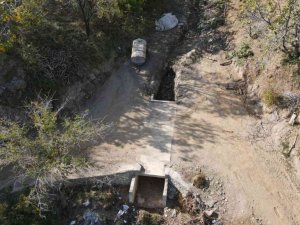 Nazilli Belediyesi, Şimşelli’de menfez yapım işi gerçekleştirdi