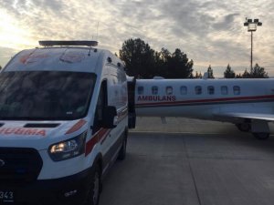 Siirt’te hasta çocuk ambulans uçakla Ankara’ya sevk edildi