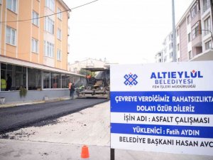 Altıeylül’de asfaltlama çalışmaları başladı