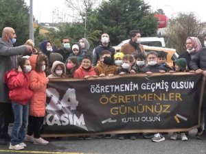 Korona virüs tedavisi gören öğretmenlerini unutmadılar