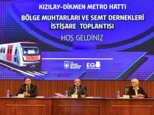 EGO, Çankaya’da muhtarlara ‘Kızılay-Dikmen Metro Hattı Projesi’ni anlattı