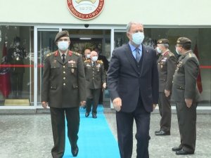 Bakan Akar, TSK komuta kademesi Güney Deniz Saha Komutanlığı’nda