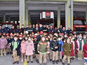 Konya’da minik öğrenciler yangın konusunda bilinçleniyor