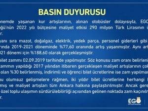 EGO’dan toplu taşıma biletlerine zam
