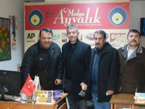Ayvalık’ta MHP İlçe Başkanı Sıray’dan İHA’ya ziyaret