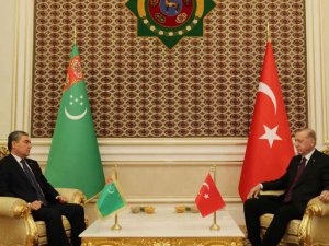 Cumhurbaşkanı Erdoğan, Türkmenistan Devlet Başkanı Berdimuhamedov ile görüştü