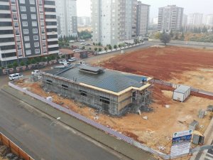 Fıstıklık Mahallesindeki sosyal tesis yapımında sona yaklaşılıyor