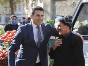 Başkan Arıkan, pazar  esnafıyla bir araya geldi