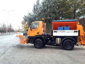 Çankaya karla mücadeleye hazır
