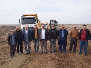 Viranşehir’de stabilize yol çalışması