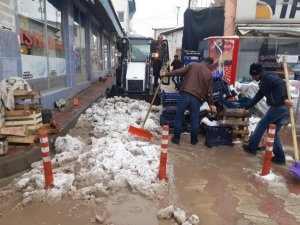Tercan’da kar temizliği