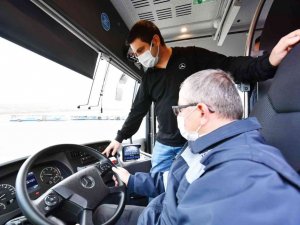 Ankara’nın yeni otobüsleri için EGO şoförleri sürüş eğitiminde