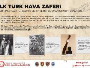 MSB’den ilk Türk hava zaferi anısına anlamlı paylaşım