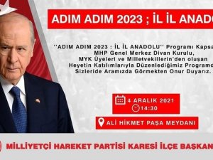 MHP’den adım adım 2023 Anadolu buluşması Balıkesir’de yapılacak