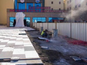 Eğitim ve Araştırma Hastanesi’nde çevre düzenlemesiyle su baskını yaşanmayacak