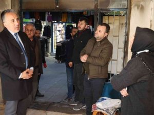 Başkan Savran’dan iş yeri yanan esnafa ziyaret