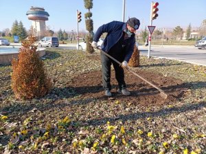 Elazığ’da 107 bin çiçek toprakla buluştu
