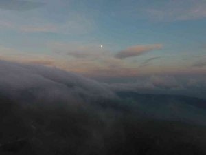 Dağa sis böyle indi