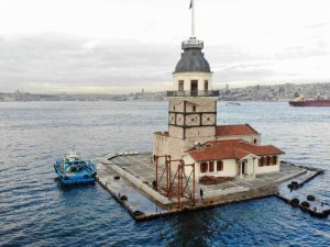 Kız Kulesinde restorasyon çalışmaları devam ediyor