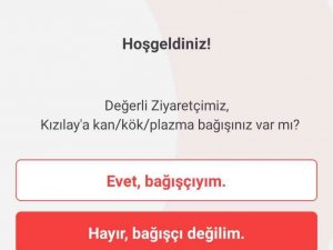 Kan bağışında tek uygulama