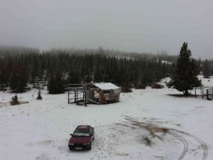 Mersin’e mevsimin ilk karı lapa lapa yağdı