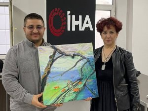 Su altı ressamından İHA’ya özel tablo