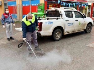 Tepebaşı’ndaki rögar kapaklarında ilaçlama çalışmaları