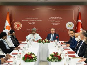 TBMM Başkanı Mustafa Şentop Nijer Ulusal Meclis Başkanı Seini Ouamaru ve parlamento heyeti üyeleriyle görüştü