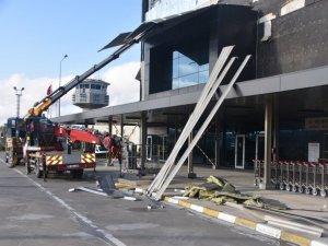 Sinop Havalimanı’nda onarım çalışmaları devam ediyor