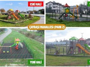 Erenler’de çocuk parkları yenileniyor