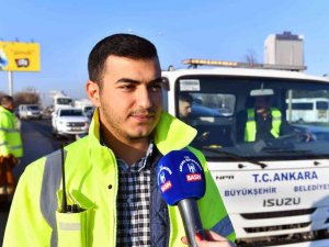 Ankara Büyükşehir Belediyesi’nden ücretsiz çekici hizmeti