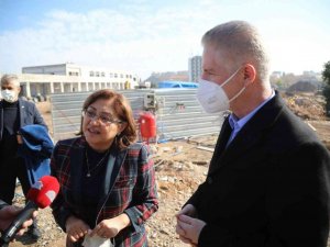 Şahin, millet bahçesi çalışmalarını yerinde inceledi