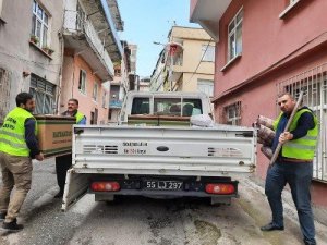 İlkadım’da 52 aileye soba ve yakacak yardımı