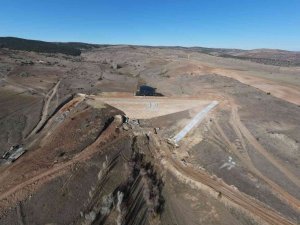 Sivas Yıldızeli Kaleköy Göleti’nde su tutulmaya başlandı