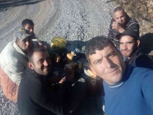 Çıntar avcıları sağanak ve kar yağışı sonrası iş başında