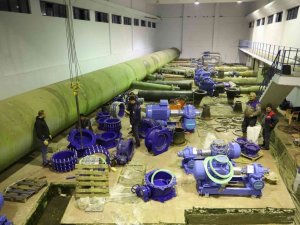 15 bin metreküplük su deposu ve terfi merkezi yenilendi