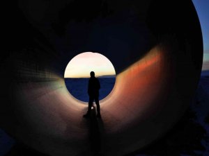 Kars’ta kartpostallık gün batımı