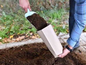 670 kilogram atık, doğal gübreye dönüştü