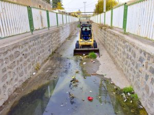 Ceylanpınar’daki Antep Deresi temizleniyor