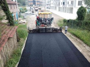 Binlerce ton asfalt Düzce yollarında