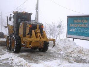 Nilüfer’in yükseklerinde kar mücadelesi
