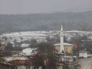 Edirne’de sınır köylerin beyaz örtüsü havadan görüntülendi