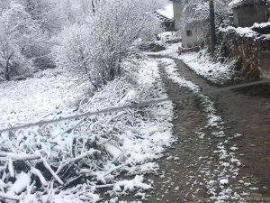 Kepsut’ta kar yağışı hayatı olumsuz etkiliyor