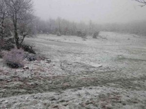 İlimtepe’de yoğun kar yağışı başladı